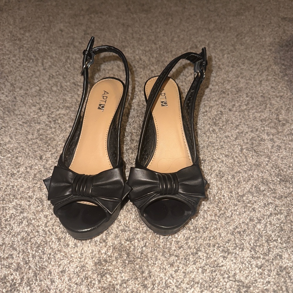 Apt. 9 wedged heels (Only worn twice)